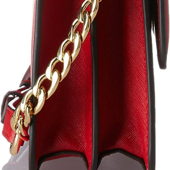 MICHAEL Michael Kors Daniela Large Crossbody Red/Burgandy  Wallet/ Bag/ Purse 👜 - Picture 13 of 14